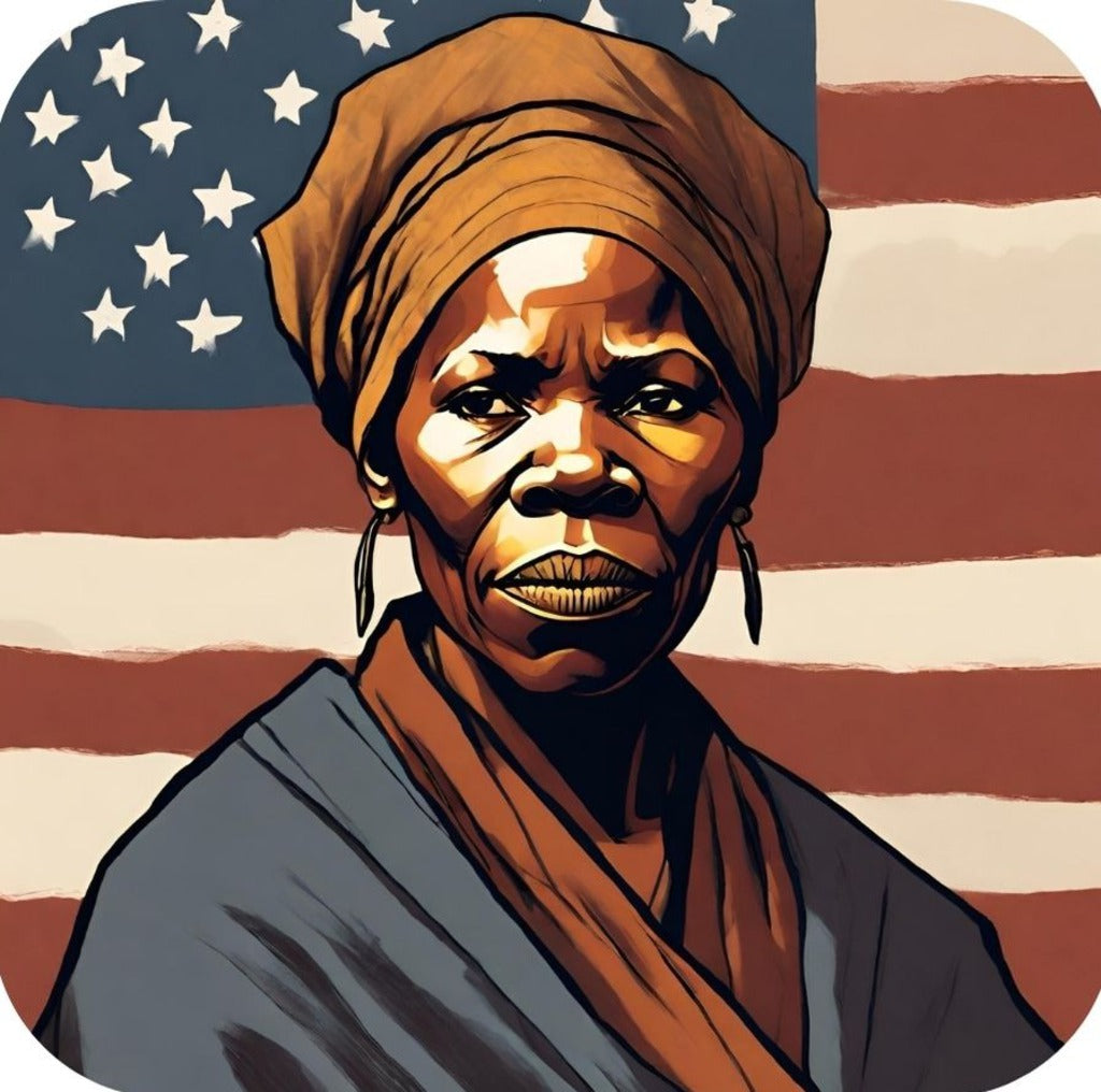 Harriet Tubman Underground Railroad Conductor Black History V8 Drink Coaster 265008 2583 265008