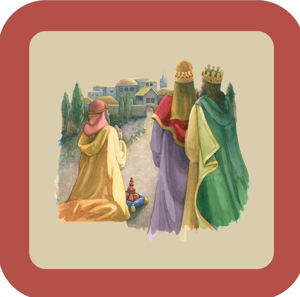 Carols Rose Garden Holiday Whimsy Three Wise Men H-CMS383 Drink Coaster 265107 2673 265107