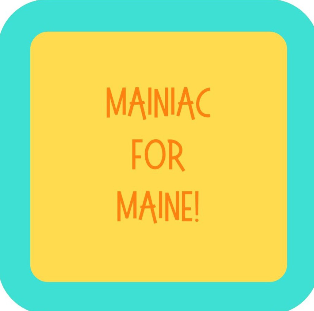 Mainiac For Maine Premium Drink Coaster Resin With Cork Backing 265462 SSC1951 265462