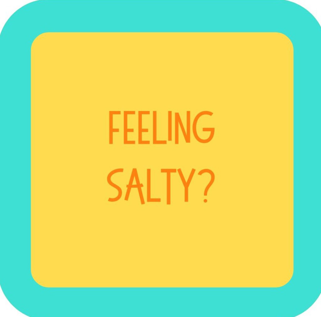 Feeling Salty Premium Drink Coaster Resin With Cork Backing 265479 SSC1967 265479