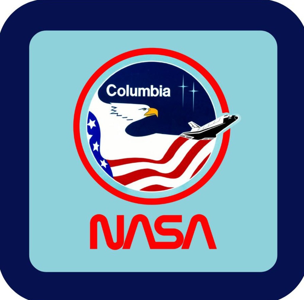 NASA Columbia Shuttle Retro Premium Drink Coaster Resin With Cork Backing 265707 SSC1931 265707