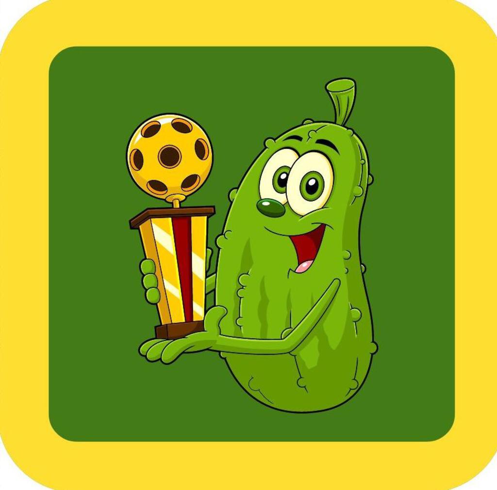 Pickleball Pickle Champion Holding Trophy Funny Premium Drink Coaster Resin With Cork Backing 266398 266398 266398