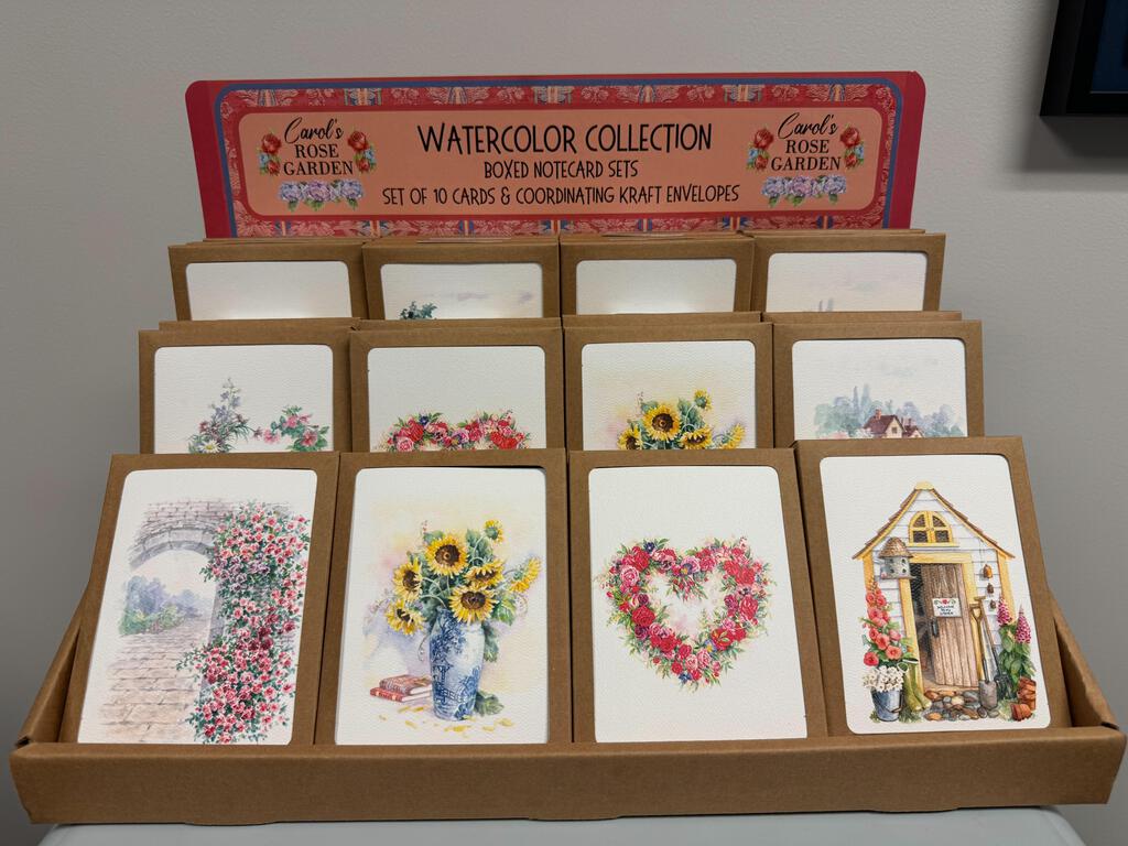 CRG Counter Top Display 3 Shelf 12 SKU 36 Item Capacity With Header Notecard CDU Large Kraft 266437