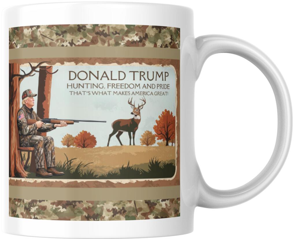 Donald Trump Presidential Inauguration 45 47 Deer Hunting Ceramic Coffee Mug 12 oz 267734