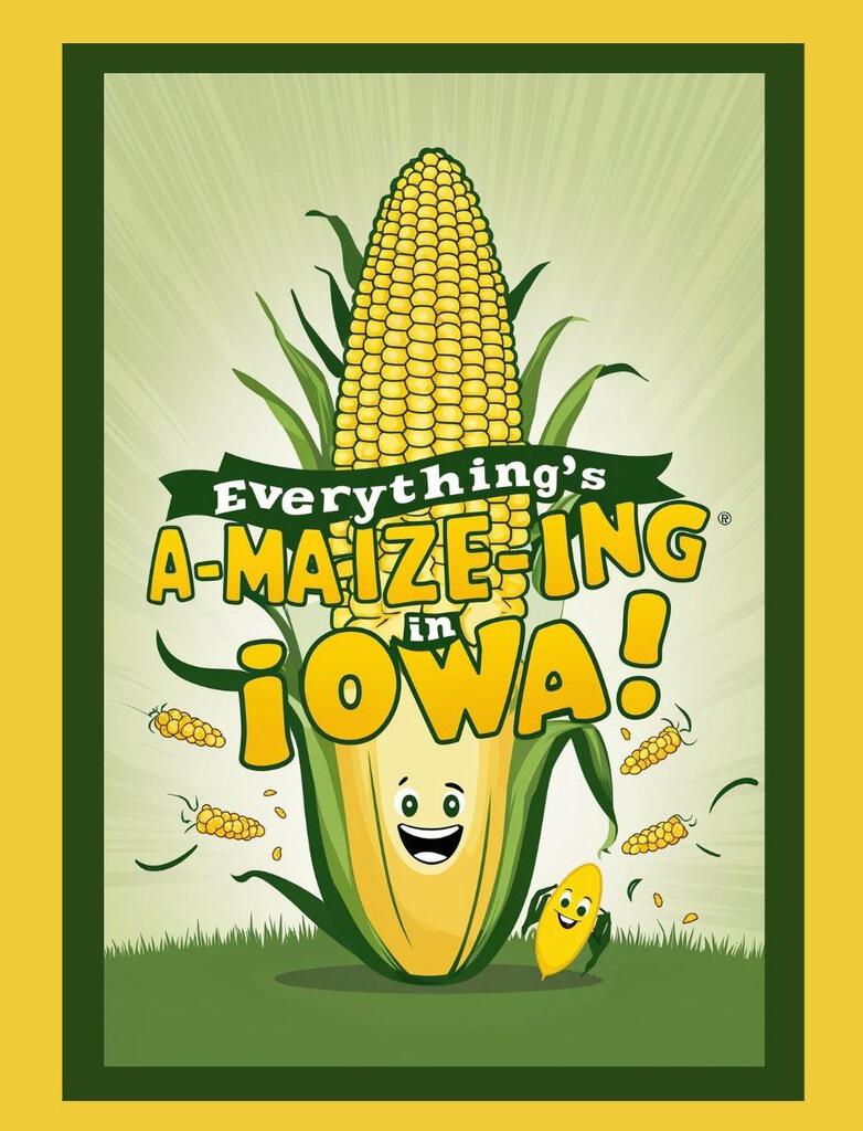 Iowa Everything's A Maize Ing In Iowa Travel Poster Art Box of 10 Blank Note Cards 4x5 267907