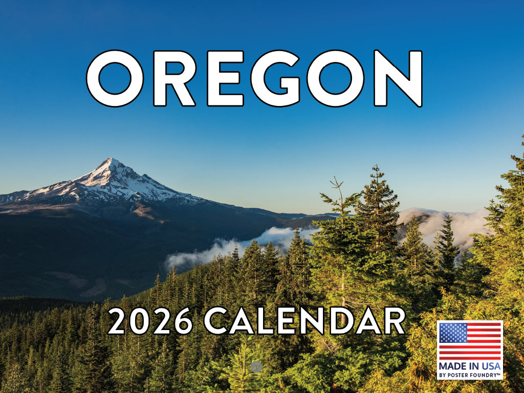 Oregon 2026 Calendar Wall Monthly WS 267949