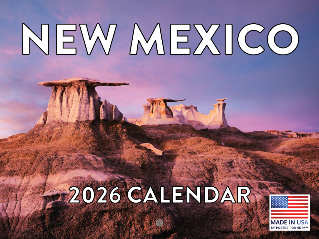 New Mexico Calendar 2026 Monthly Wall Calender 12 Month | American Made In The USA 268001