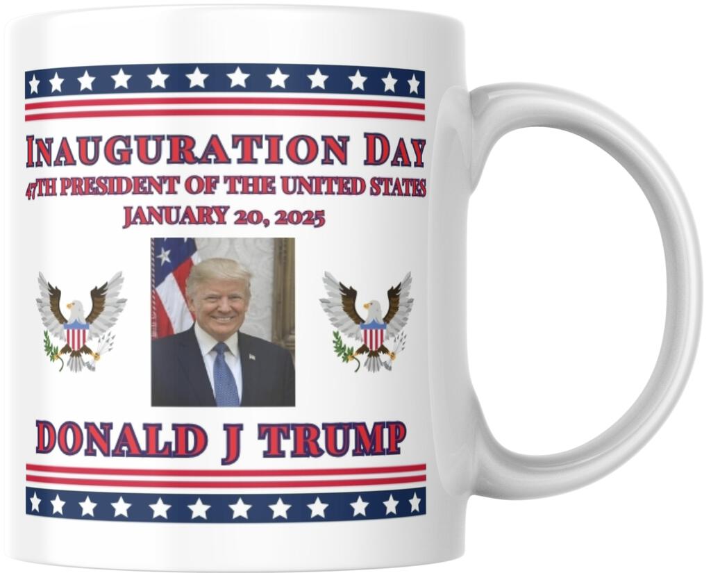 Donald Trump Presidential Inauguration Eagle Seal Ceramic Coffee Mug 12 oz 268014