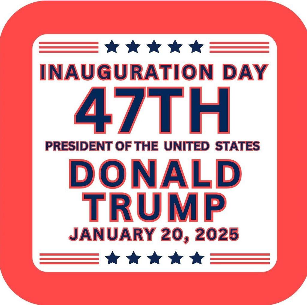 Donald Trump Presidential Inauguration Stars Stripes Premium Drink Coaster Resin With Cork Back 268023