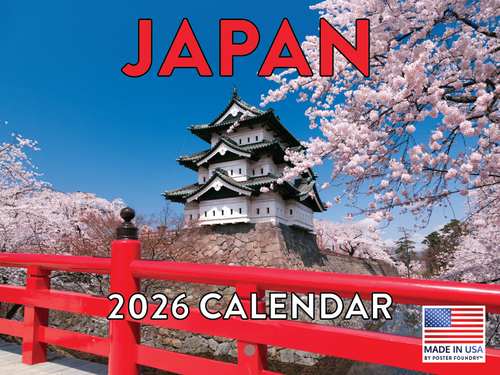 Japan Calendar 2026 Japanese Gifts Monthly Wall Calender 12 Month | American Made In The USA 268054
