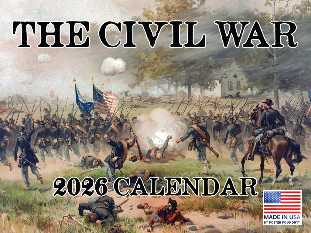 Civil War Calendar 2026 Monthly Wall Calender 12 Month | American Made In The USA 268065