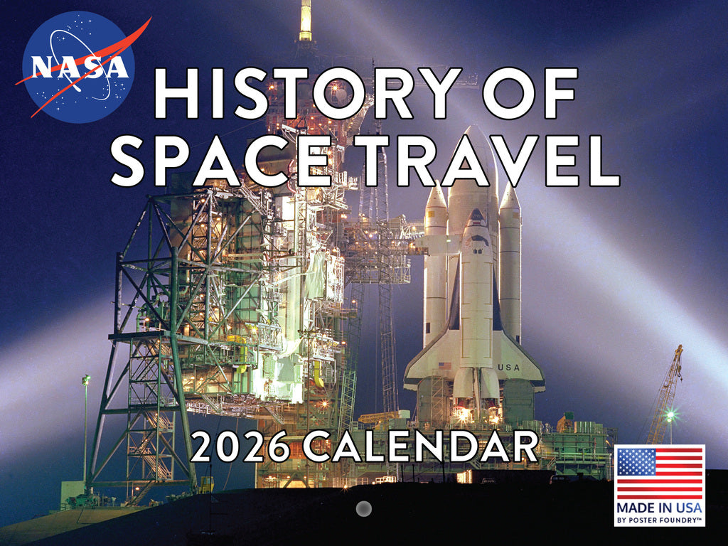 Space Travel NASA Calendar 2026 Rocket Monthly Wall Calender 12 Month | American Made In The USA 268100