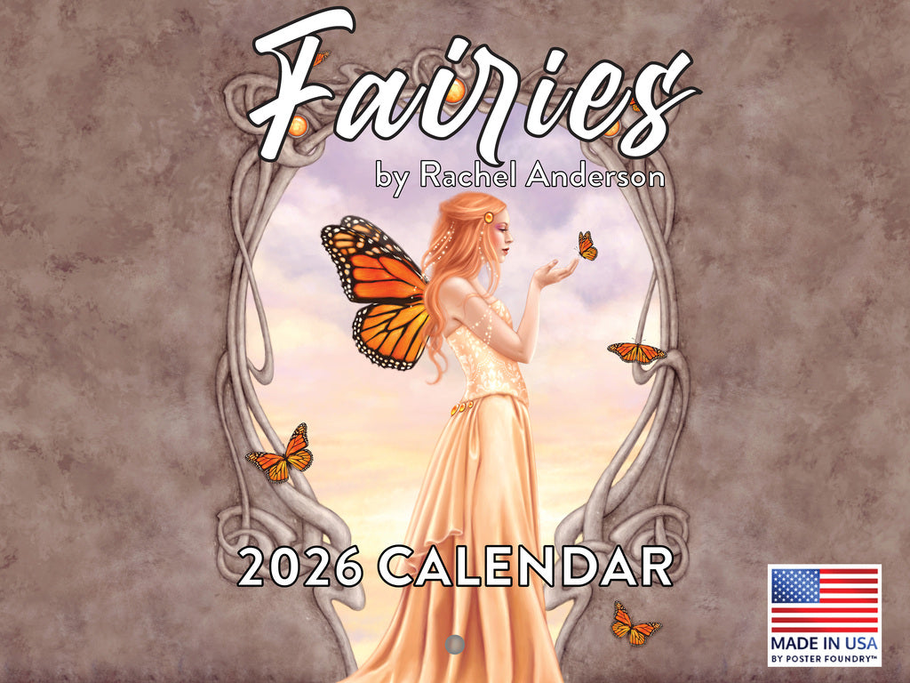 Fairy Calendar 2026 Rachel Anderson Fairies Monthly Wall Calender 12 Month | American Made In The USA 268101