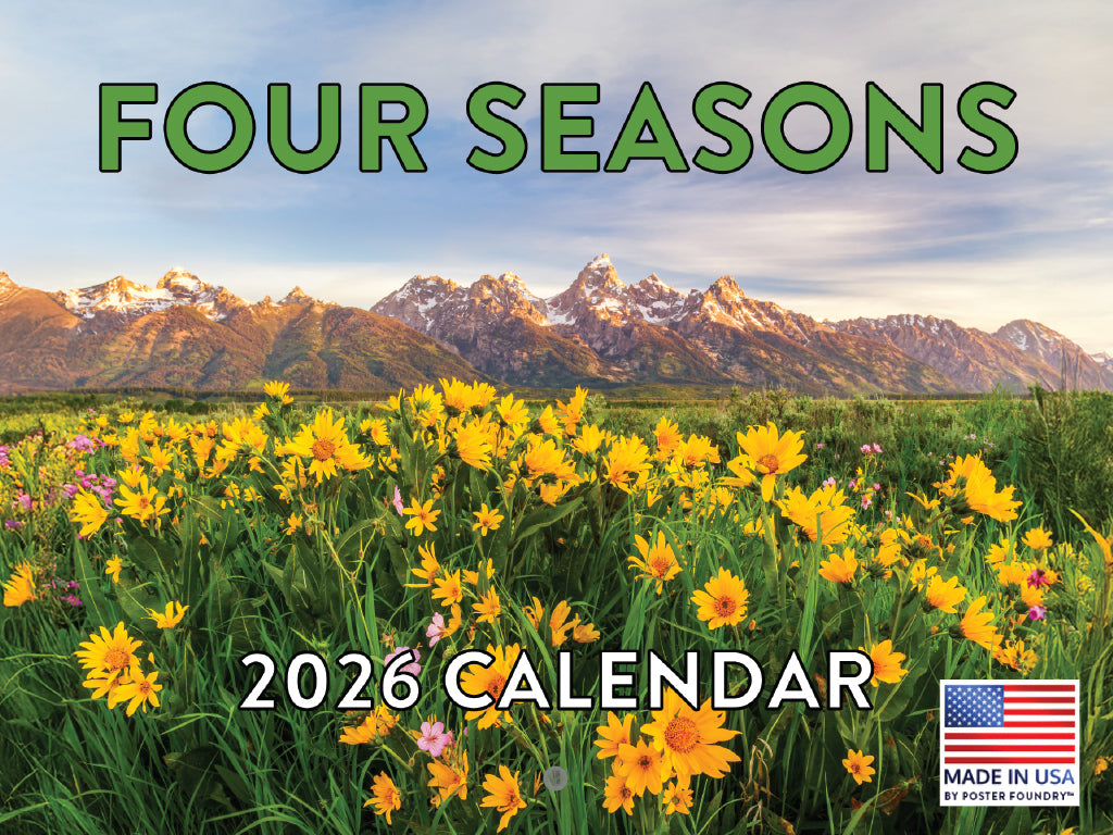 Four Seasons Calendar 2026 Seasonal Monthly Wall Calender 12 Month | American Made In The USA 268111