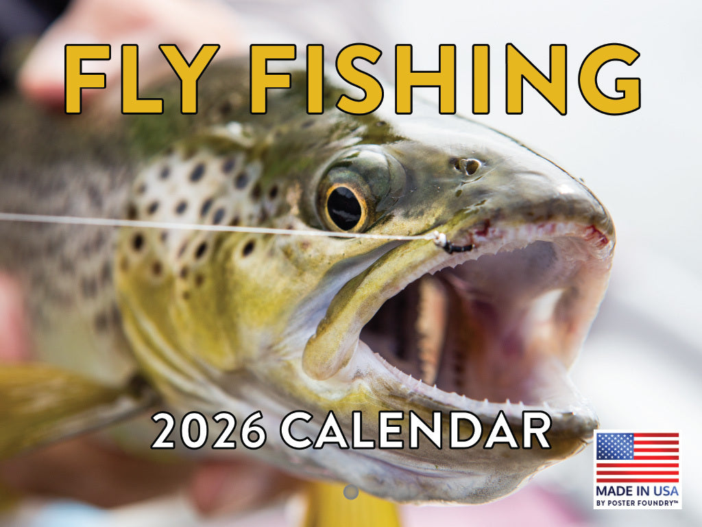 Fly Fishing Calendar 2026 Fish Monthly Wall Calender 12 Month | American Made In The USA 268126
