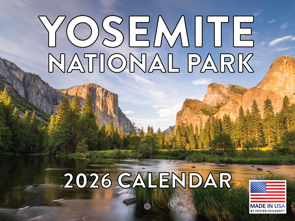 Yosemite Calendar 2026 National Park Monthly Wall Calender 12 Month | American Made In The USA 268133