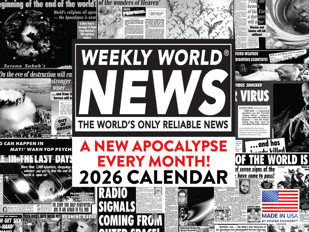 WWN Weekly World News Tabloid Calendar 2026 Monthly Wall | American Made In The USA 268217