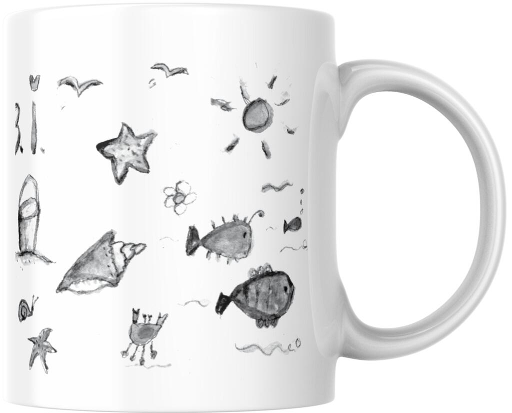 CUSTOM How To Live Long Beach Island LBI Black White Ceramic Coffee Mug 15 oz 268561