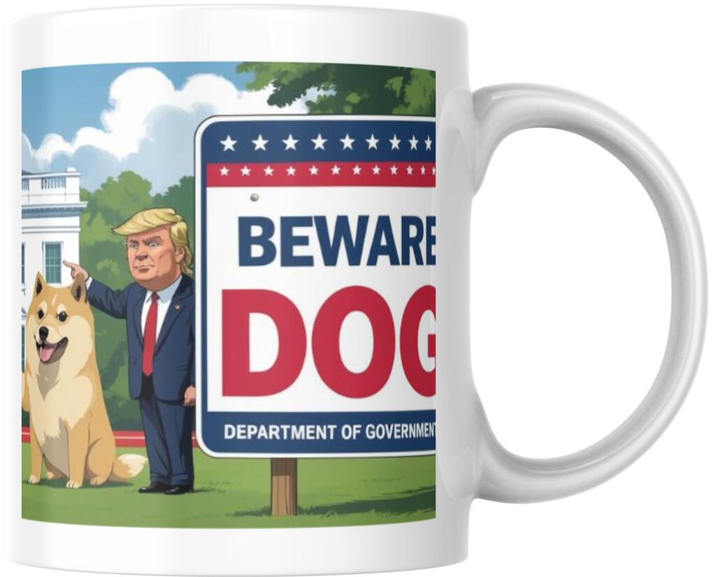 Donald Trump Beware Of DOGE White House Ceramic Coffee Mug Tea Cup Novelty Gift 12 oz 268776