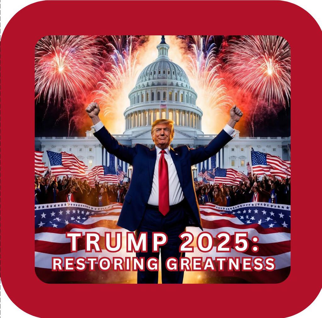 Donald Trump Restoring Greatness Premium Drink Coaster With Cork Backing 269032