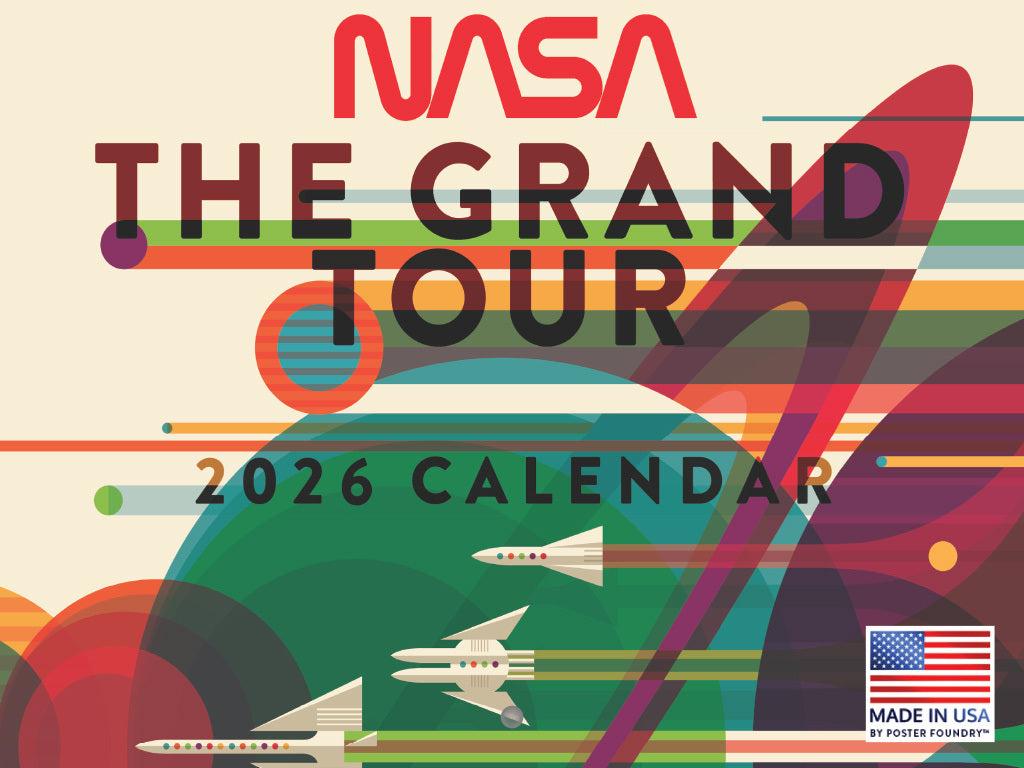 NASA Grand Tour Calendar 2026 Monthly Wall Calender 12 Month | American Made In The USA 269079