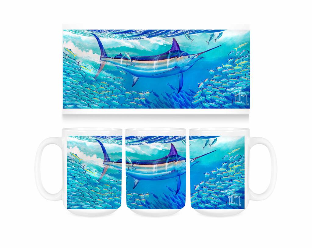 Guy Harvey Conqueror Ceramic Coffee Mug Tea Cup Fun Novelty Gift 15 oz 269252