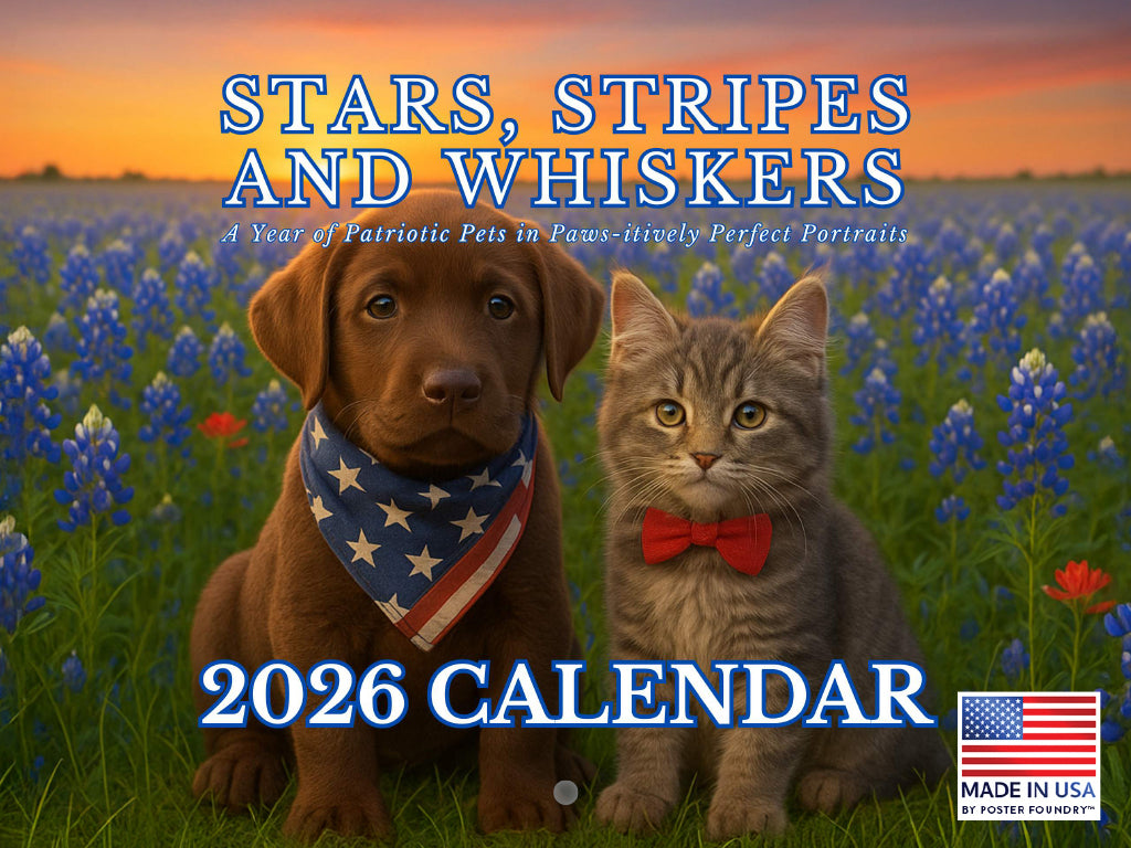 Americana Patriotic Pets Calendar 2026 269302