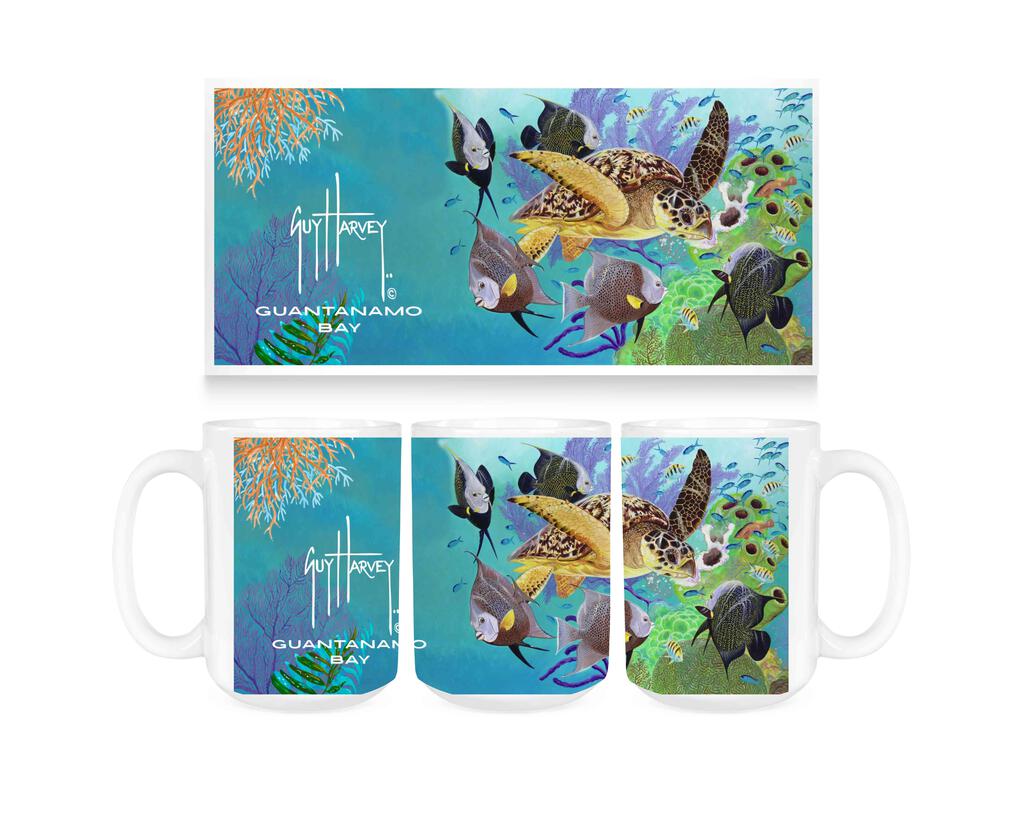 CUSTOM Guy Harvey Full House GTMO Ceramic Coffee Mug Tea Cup Fun Novelty Gift 15 oz 269363