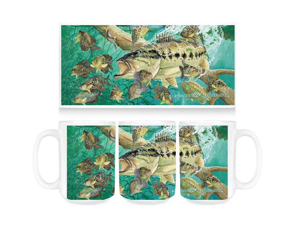 CUSTOM Guy Harvey Goin Fishin NEWL Ceramic Coffee Mug Tea Cup Fun Novelty Gift 15 oz 269371