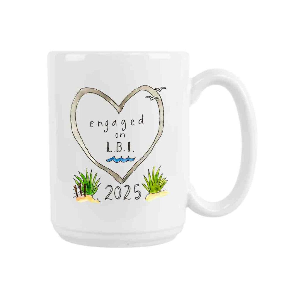 CUSTOM How To Live Engaged On Long Beach Island Ceramic Coffee Mug 15 oz 269437