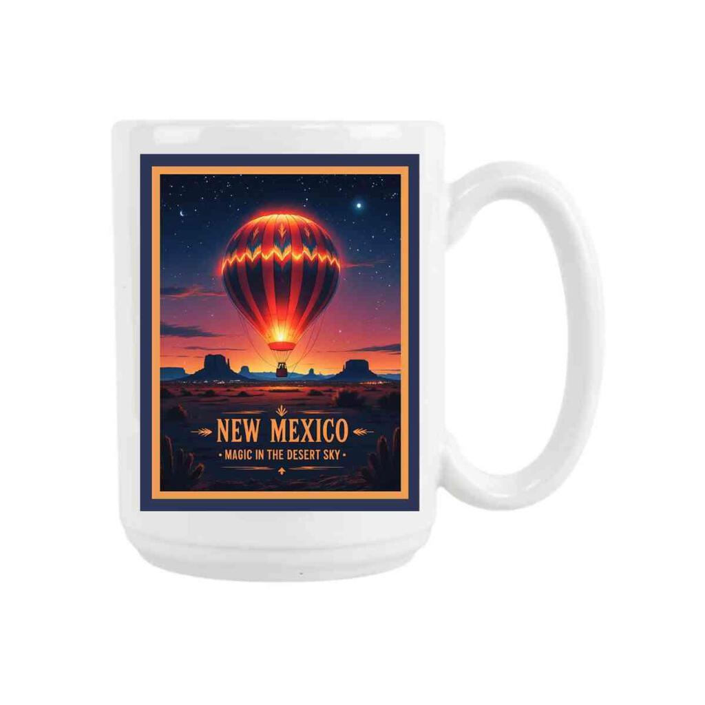 CUSTOM New Mexico Magic In The Desert Sky Ceramic Coffee Mug Tea Cup Fun Novelty Gift 15 oz 269529