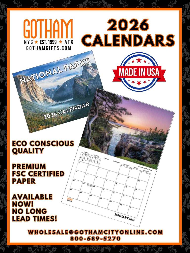 Gotham Gifts 2026 Calendar Catalog 269561