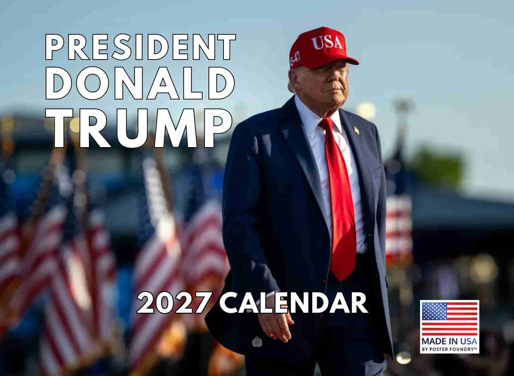 President Trump Calendar 2027 Wall Monthly Donald Trump Gifts | American Made In The USA 270060