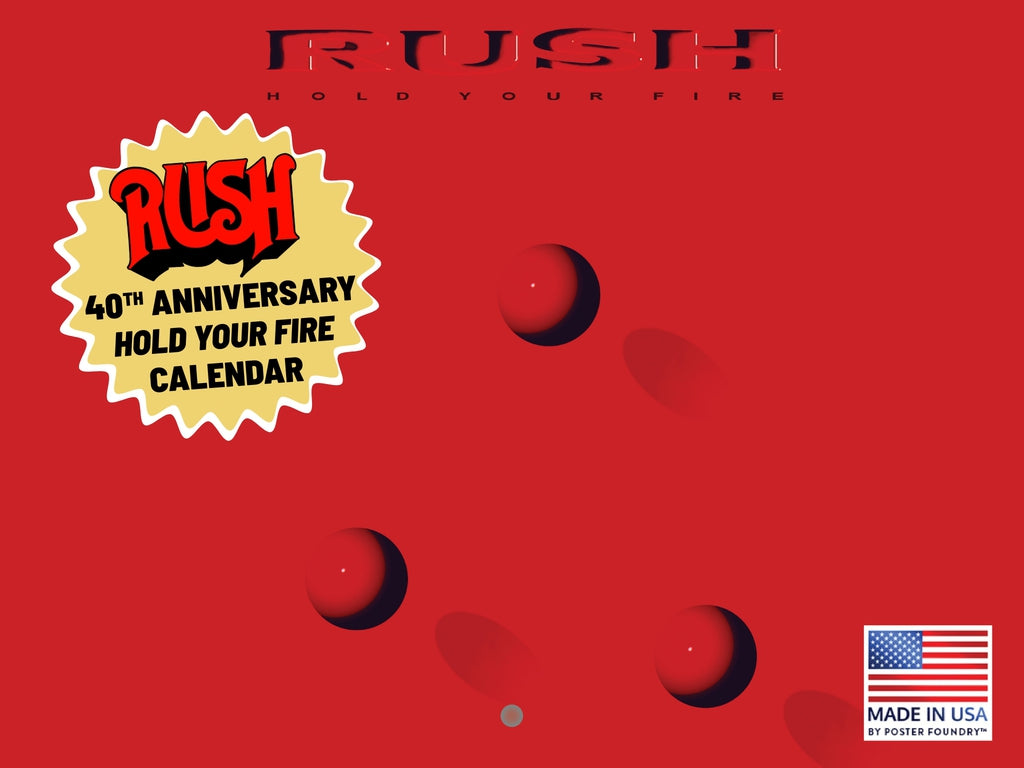 Rush Band Calendar 2027 30th Anniversary Test For Echo Edition 12 Month | American Made In The USA 270061
