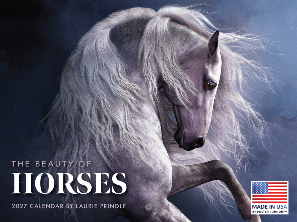 The Beauty Of Horses Calendar 2027 by Laurie Prindle Monthly Wall Calender 12 Month | American Made In The USA 270141