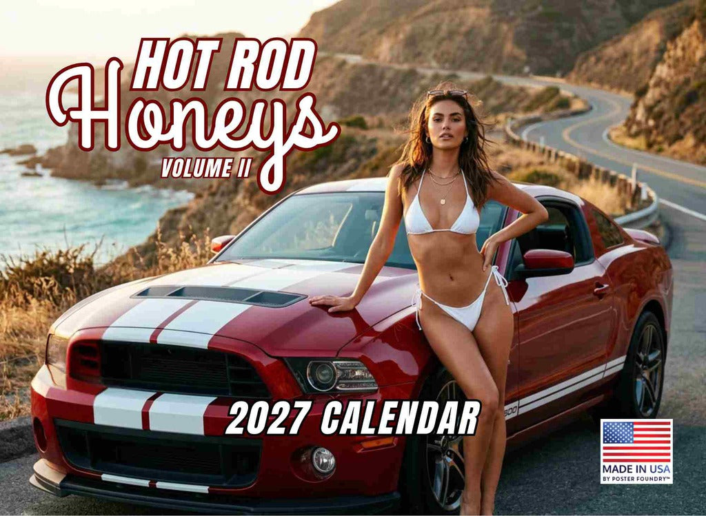 Hot Rod Honeys Sexy Calendar 2027 Monthly Wall Calender 12 Month | American Made In The USA 270142