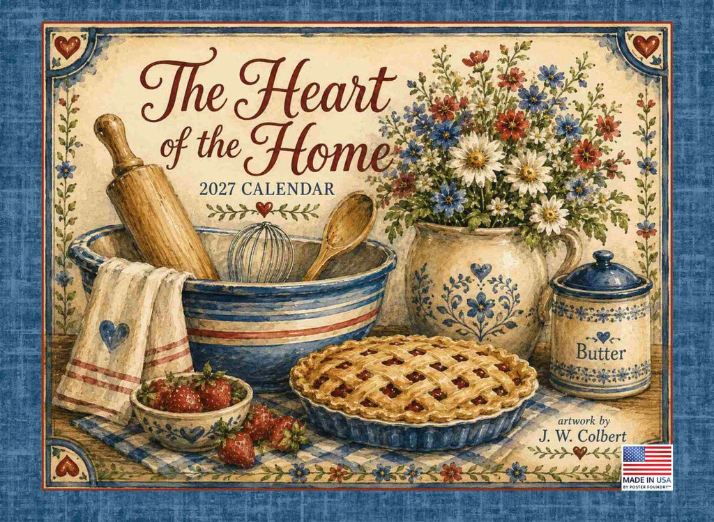 Heart Of The Home Calendar 2027 Monthly Wall Calender 12 Month | American Made In The USA 270206