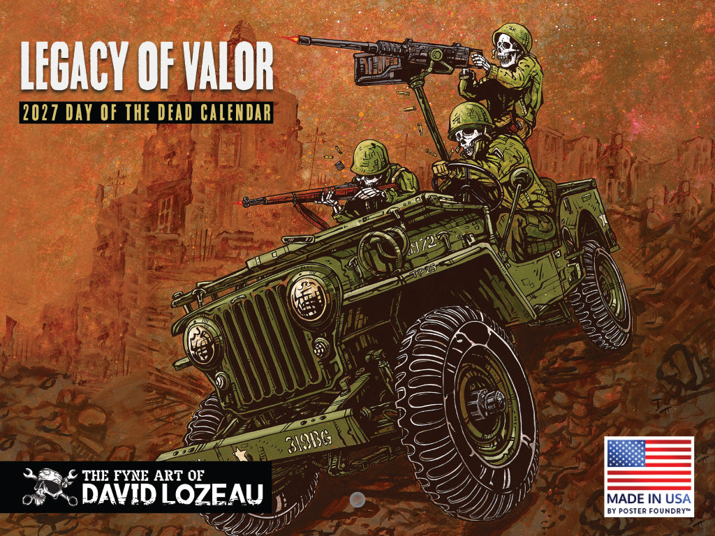 Day Of The Dead Military Calendar 2027 by Lozeau | American Made In The USA 270451