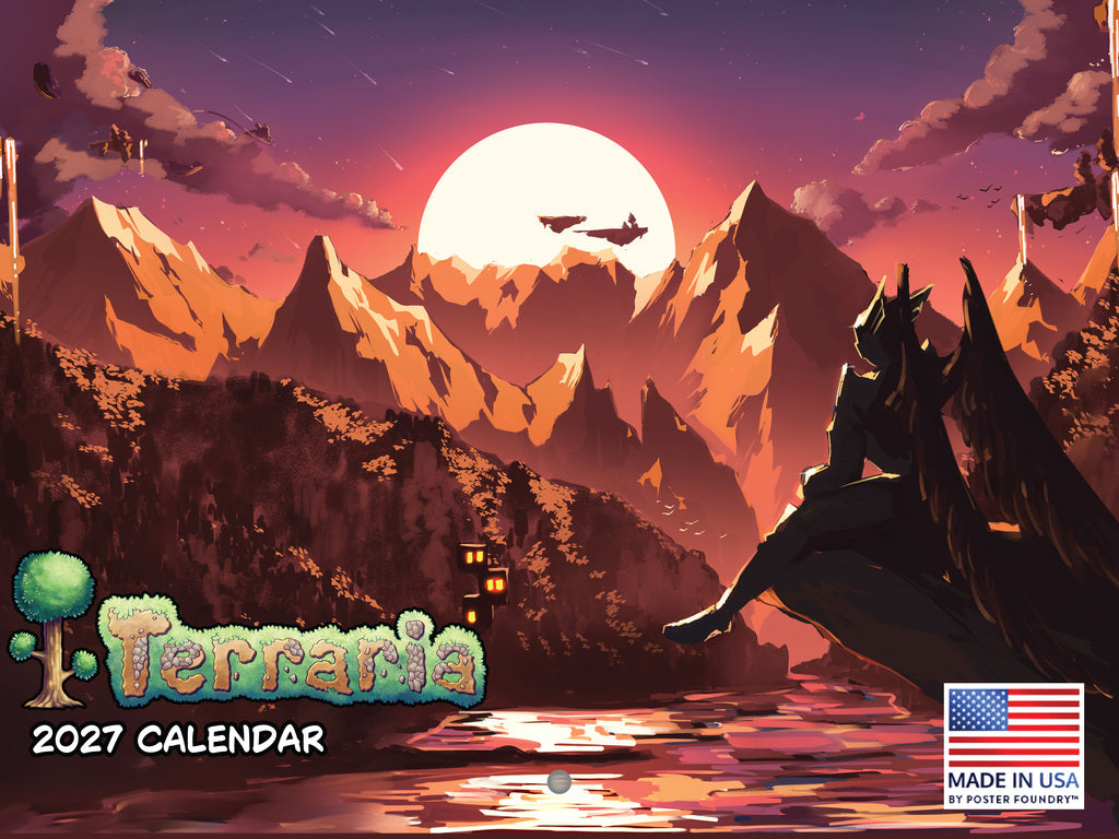 Terraria Calendar 2027 Wall Monthly Officially Licensed 12 Month 270472