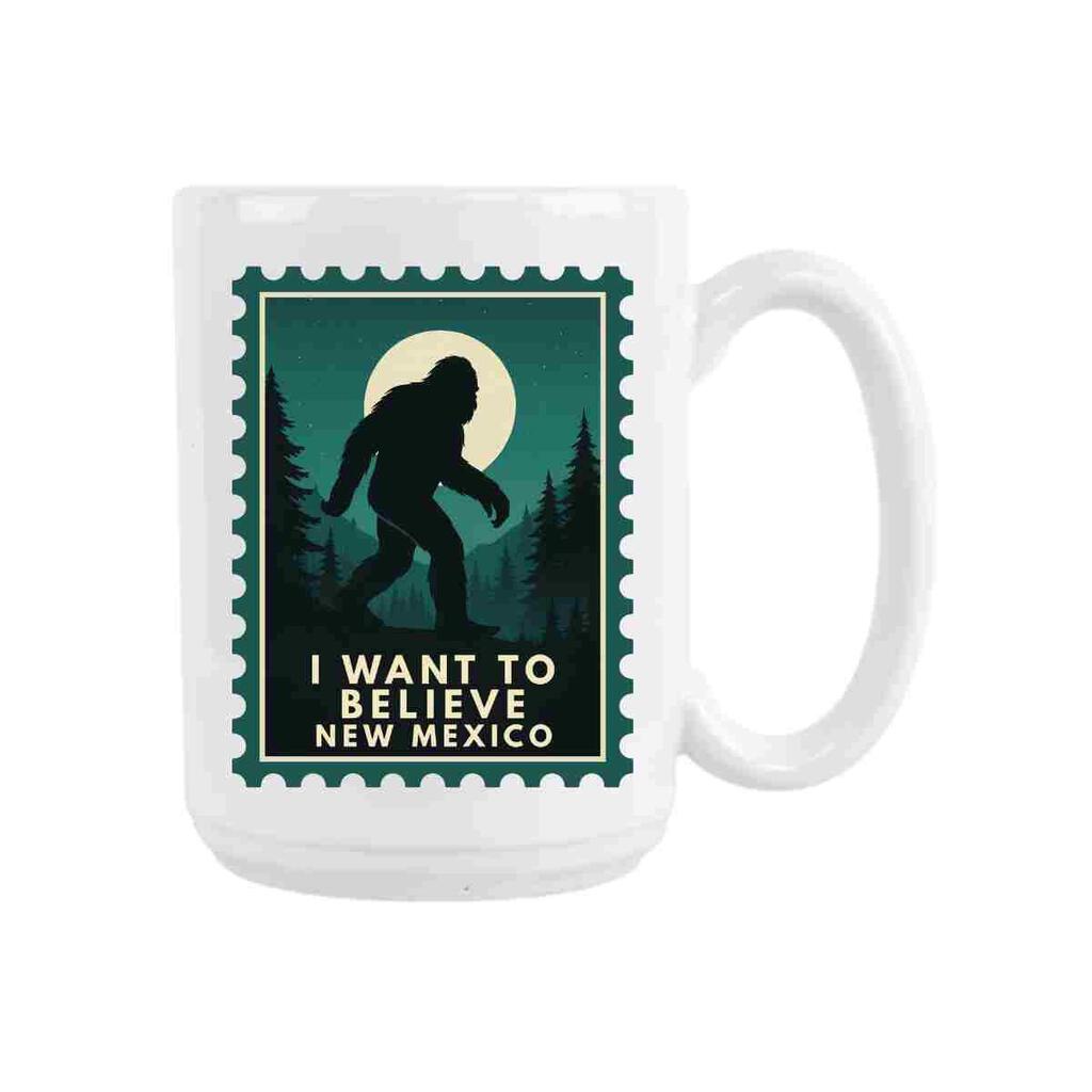 CUSTOM New Mexico I Want To Believe Bigfoot Ceramic Coffee Mug 15 oz 272335