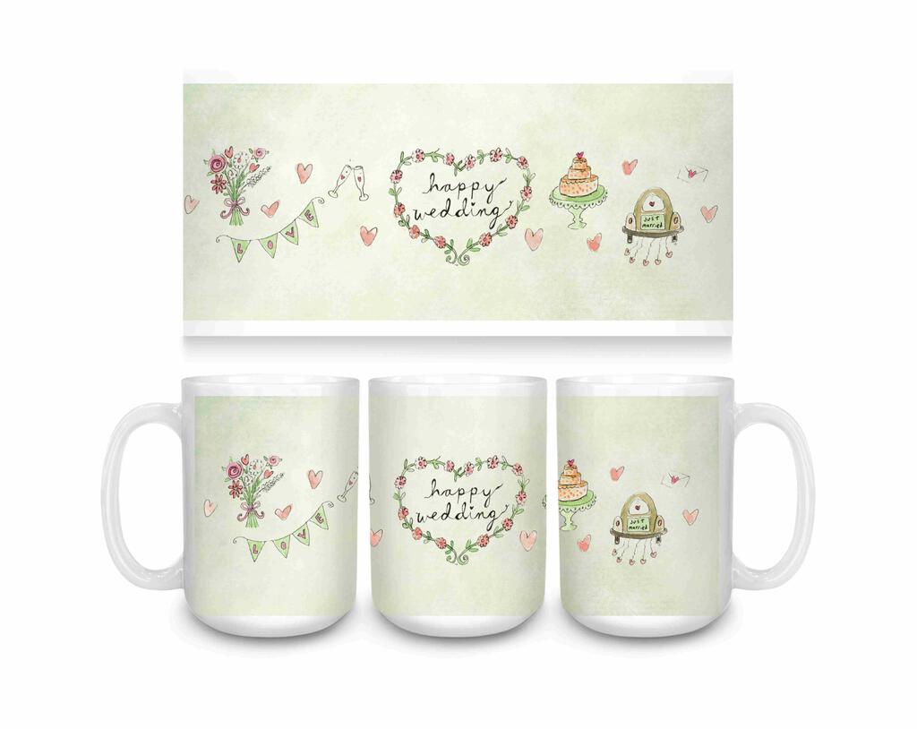 CUSTOM How To Live Happy Wedding Ceramic Coffee Mug 15 oz 274702