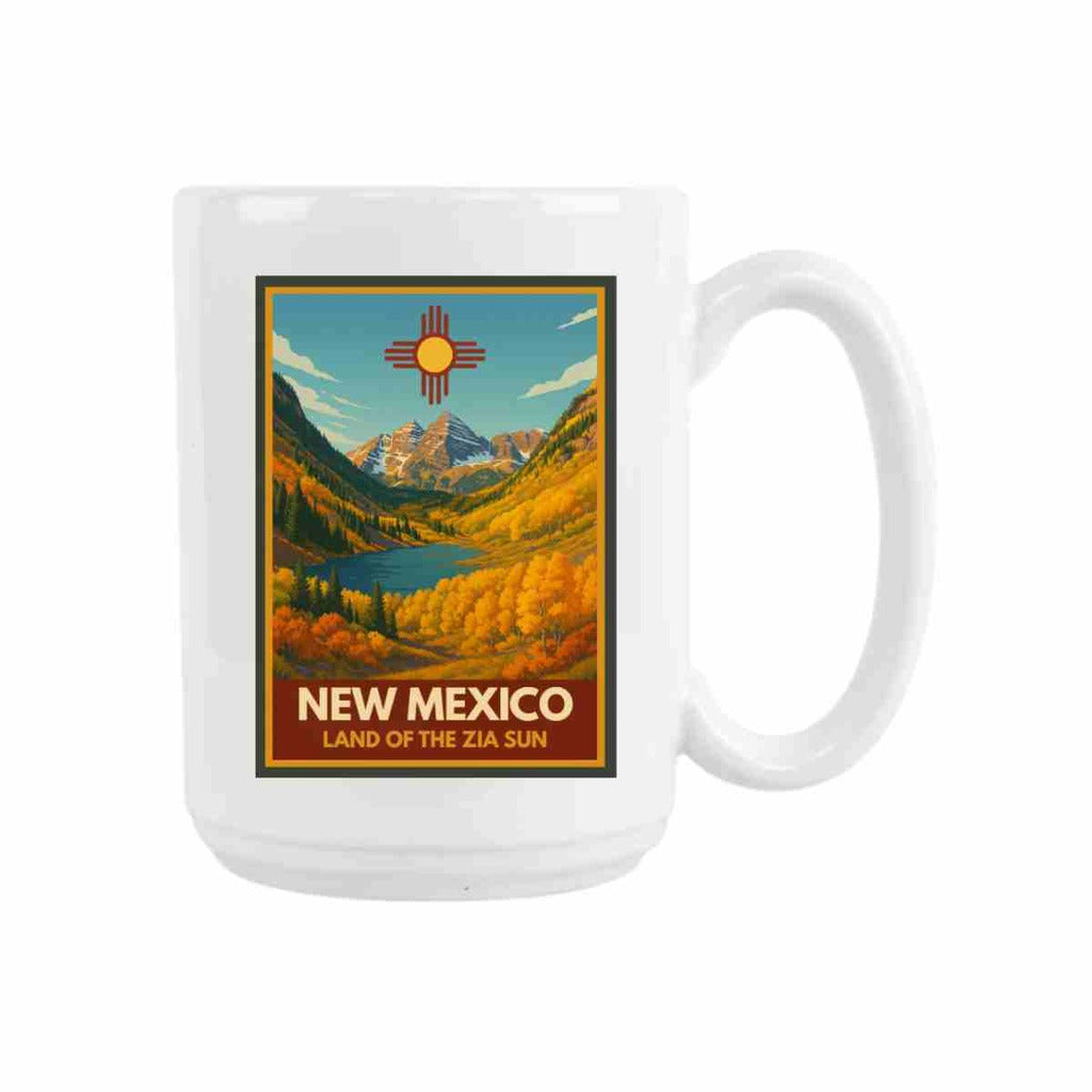 CUSTOM New Mexico Land Zia Sun Mountains Ceramic Coffee Mug 15 oz 275077