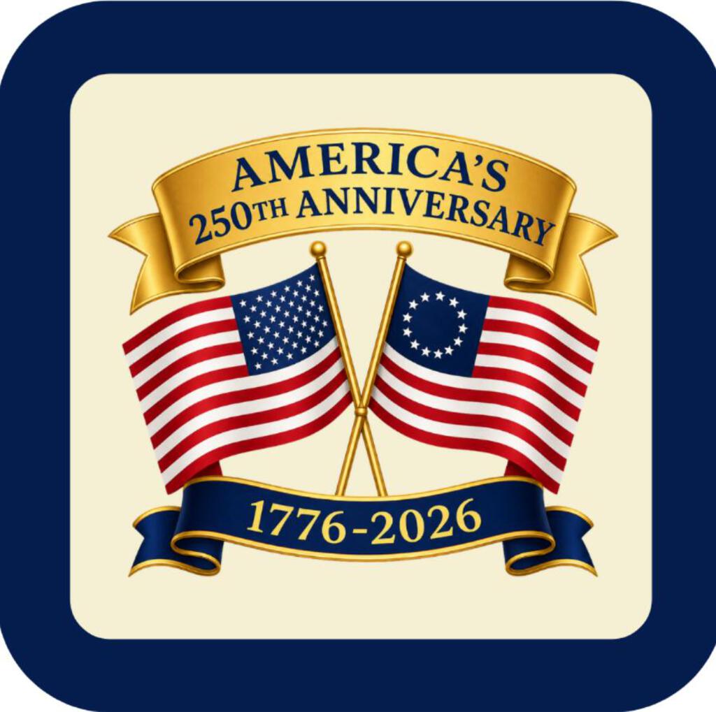 Americas 250th Anniversary 1776 2026 Patriotic Premium Drink Coaster Resin With Cork Backing 275280