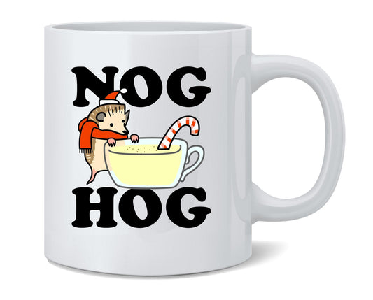Nog Hog Eggnog Hedgehog Funny Christmas Coffee Mug 12oz 174397