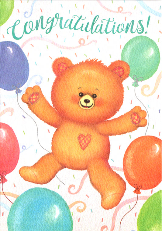BONNIE BEARS- CONGRATS 5x7 Greeting Card | 7903 | 255340