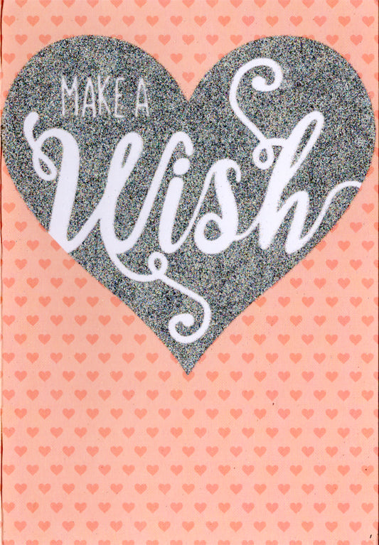 Make a wish Blank Greeting Card Retail $3.99. Inside: Blank | 7803 | 255377