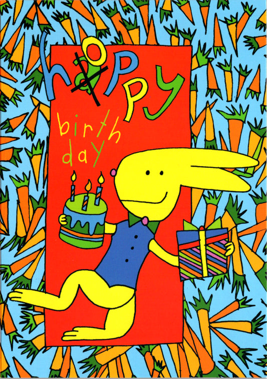 Bunny- General Kids Birthday card Retail $2.99. Inside: Have an awesome Hoppy Birthday! | 7857 | 255396