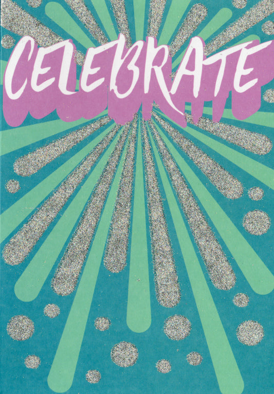 Celebrate Greeting Card Retail $3.99. Inside: Blank | 7846 | 255442