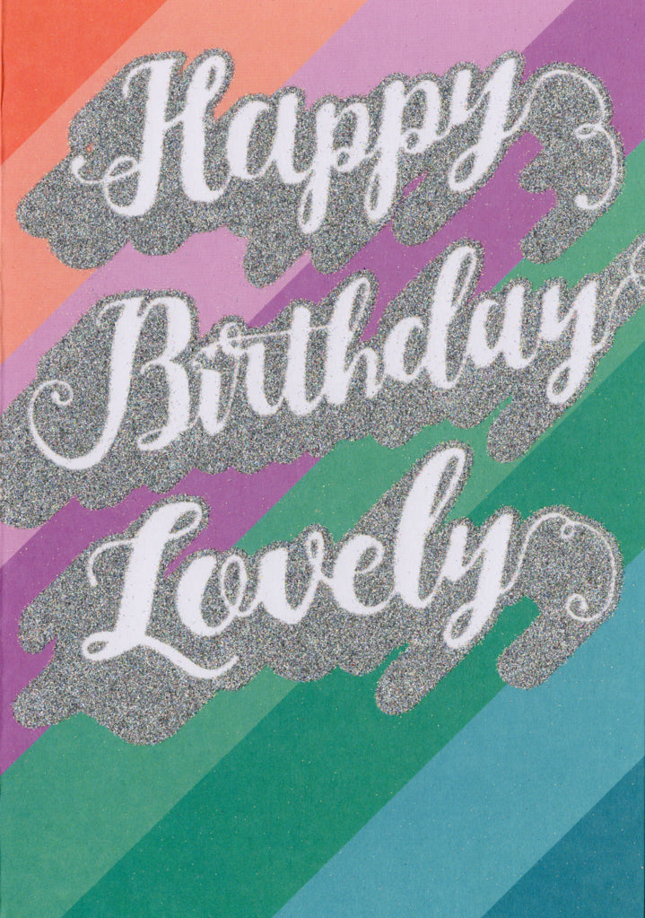 Lovely Happy Birthday Greeting Card Retail $3.99. Inside: Blank | 7847 | 255443