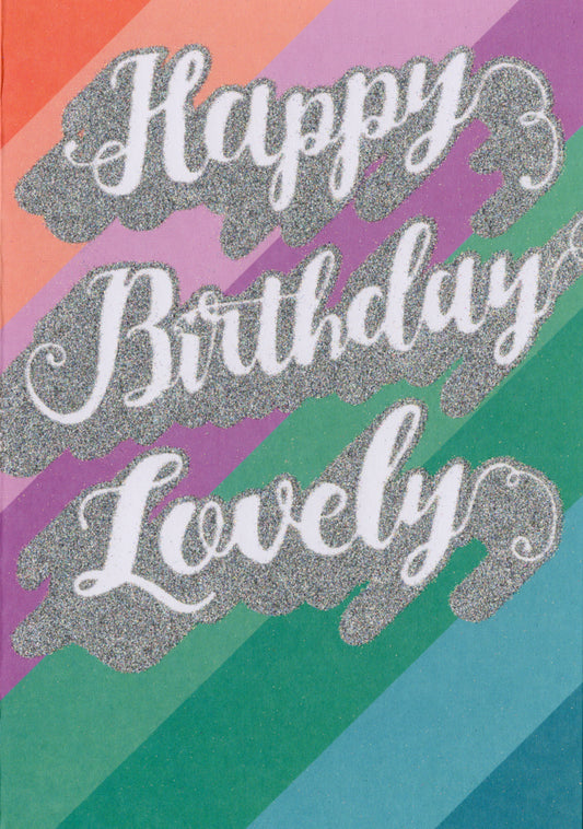 Lovely Happy Birthday Greeting Card Retail $3.99. Inside: Blank | 7847 | 255443